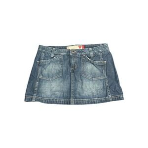 Guess Jeans Vintage‎ Denim Mini Skirt Medium Wash Y2K Size 30